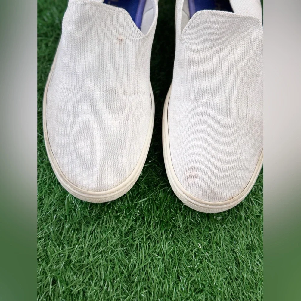 Rothy's White Loafers Slip-On Sneaker Shoes‎ Size 8.5